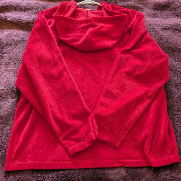 Walt Disney World Vintage Jerry Leigh Mickey Mouse Red Fleece Hoodie Size Medium - Picture 5 of 5